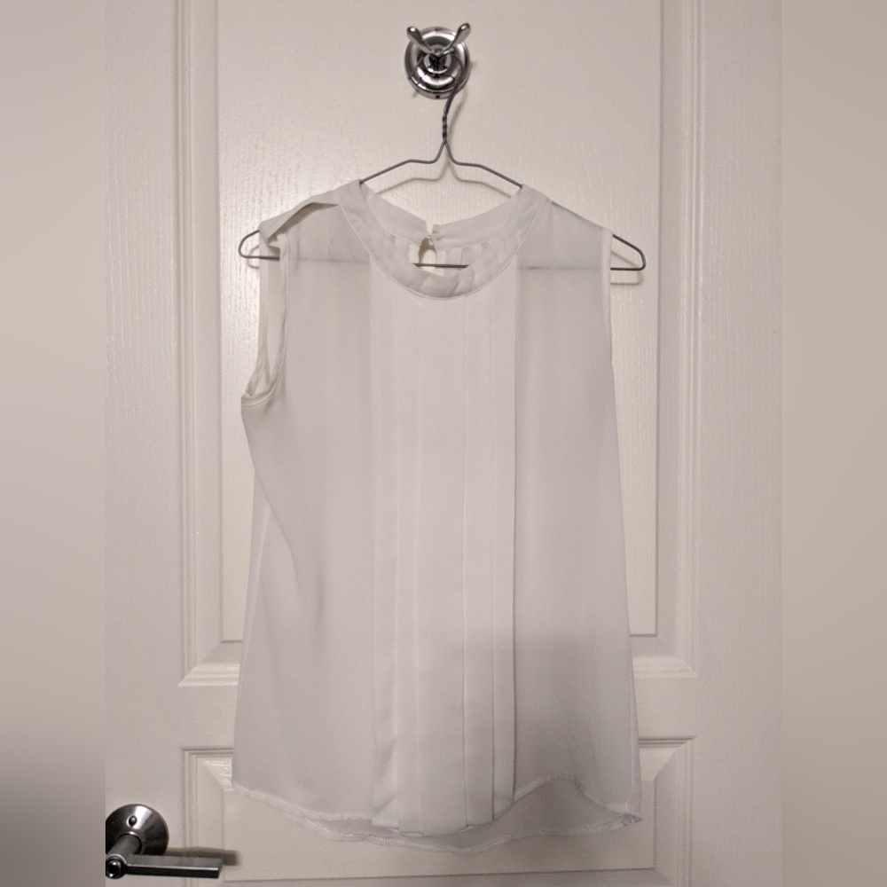 Sheer white blouse